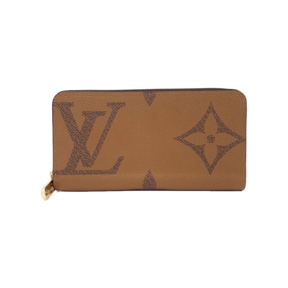 Louis Vuitton Giant Monogram Reverse Zippy Wallet Round Zipper Long